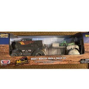 Mighty Monster Truck and trailer set NWT toy